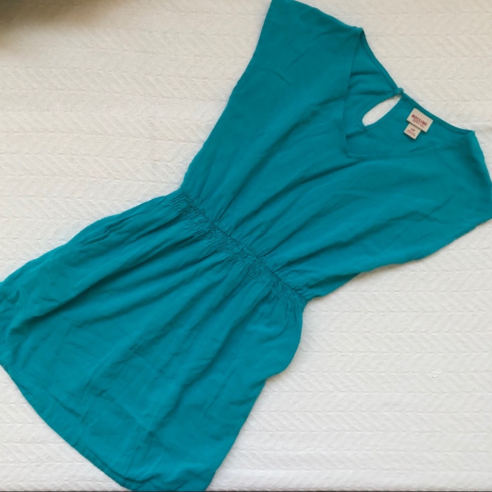 SMALL TEAL GREEN MOSSIMO SUPPLY CO DRESS